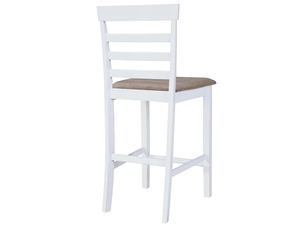 Barkrukken 2 st stof wit