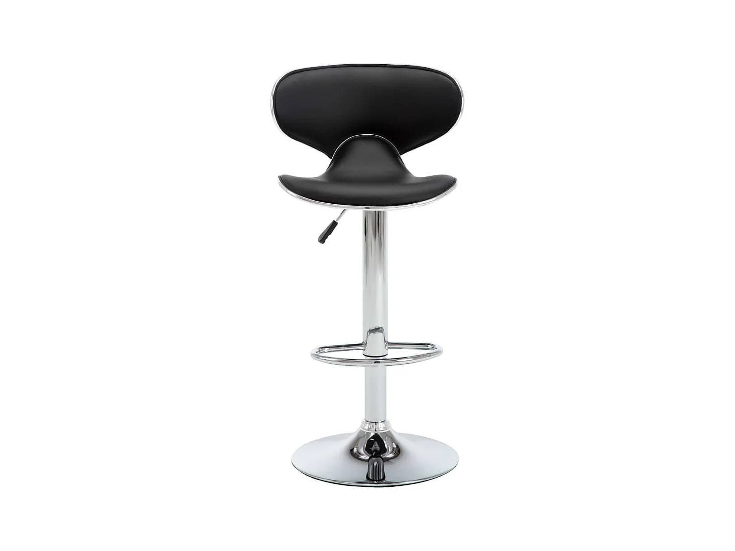 Tabourets de bar 2 pcs noir similicuir