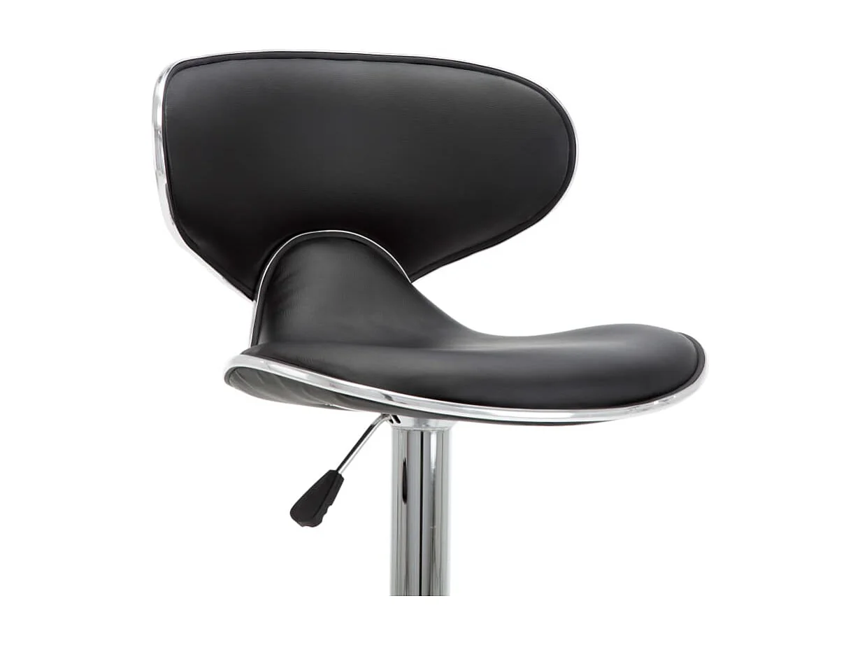 Barhocker 2 Stk. Schwarz Kunstleder