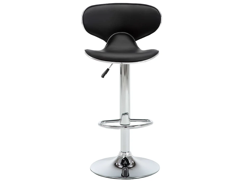 Bancos de bar 2 pcs couro artificial preto