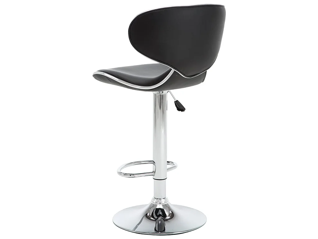 Bancos de bar 2 pcs couro artificial preto