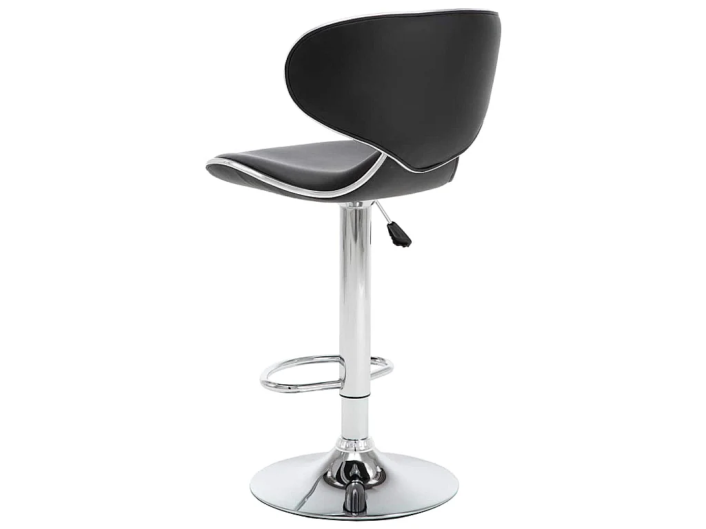 Bancos de bar 2 pcs couro artificial preto