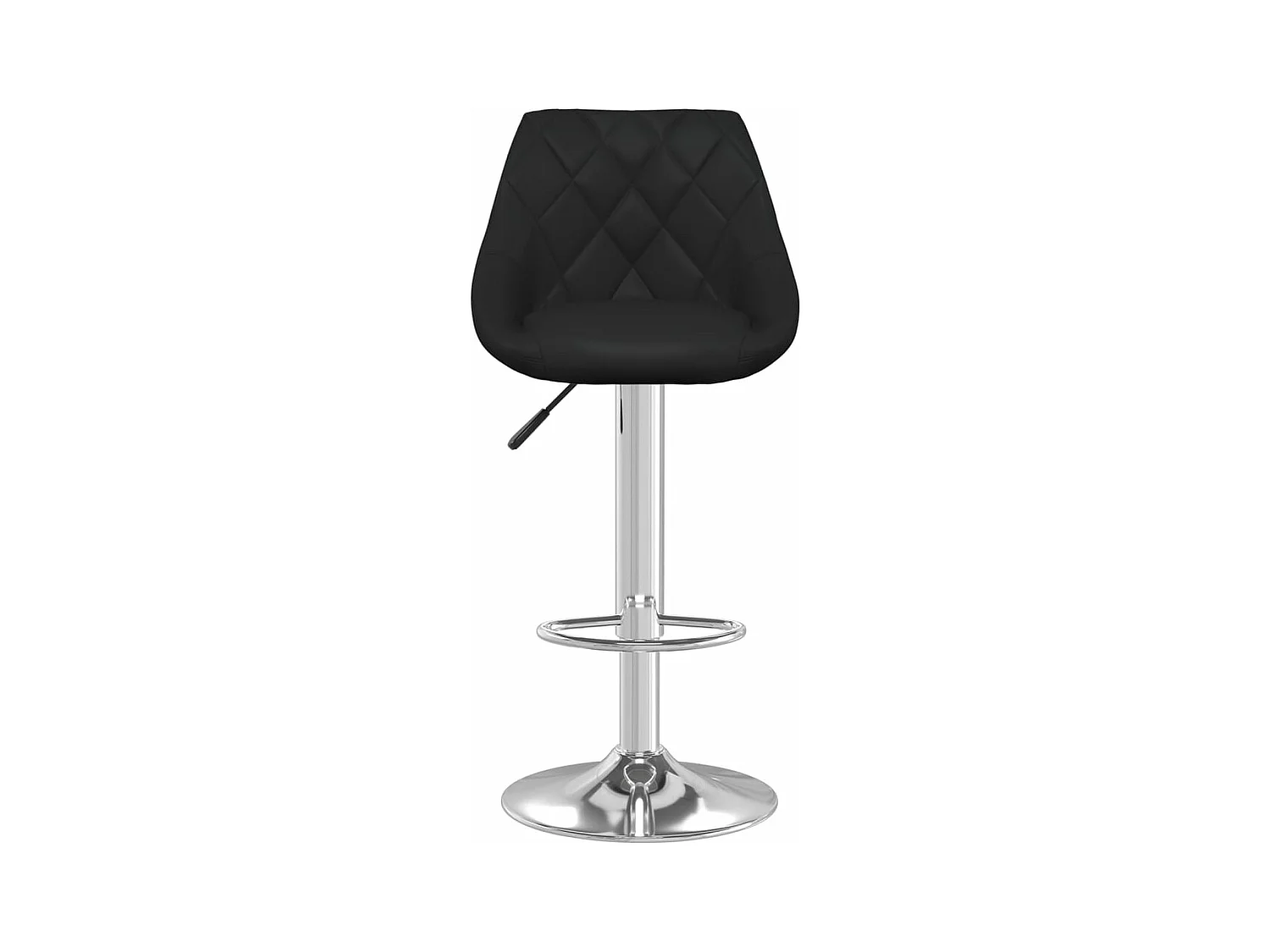 Tabourets de bar lot de 2 noir similicuir