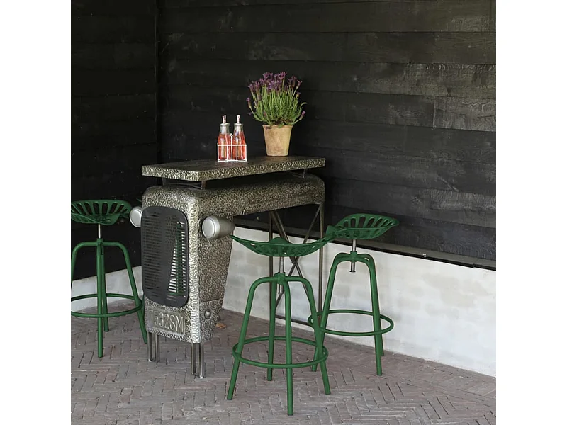 Chaise de tracteur de bar vert