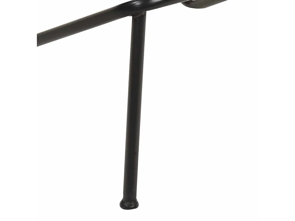 Tabourets de bar lot de 4 noir cuir véritable