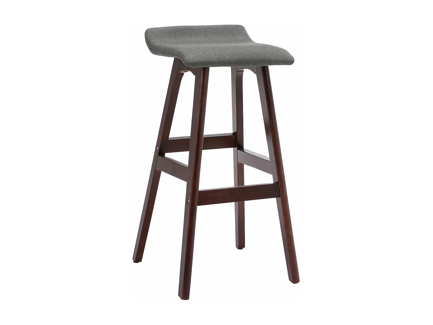 Chaise de bar Gris foncé Tissu