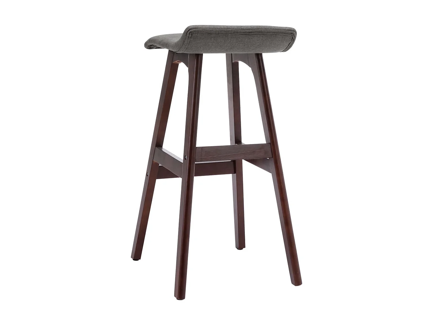 Chaise de bar Gris foncé Tissu