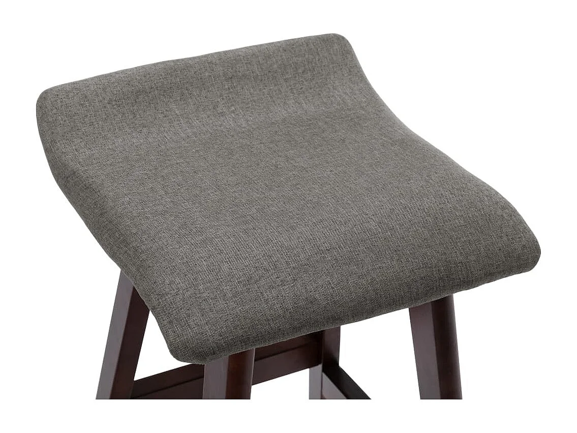 Chaise de bar Gris foncé Tissu