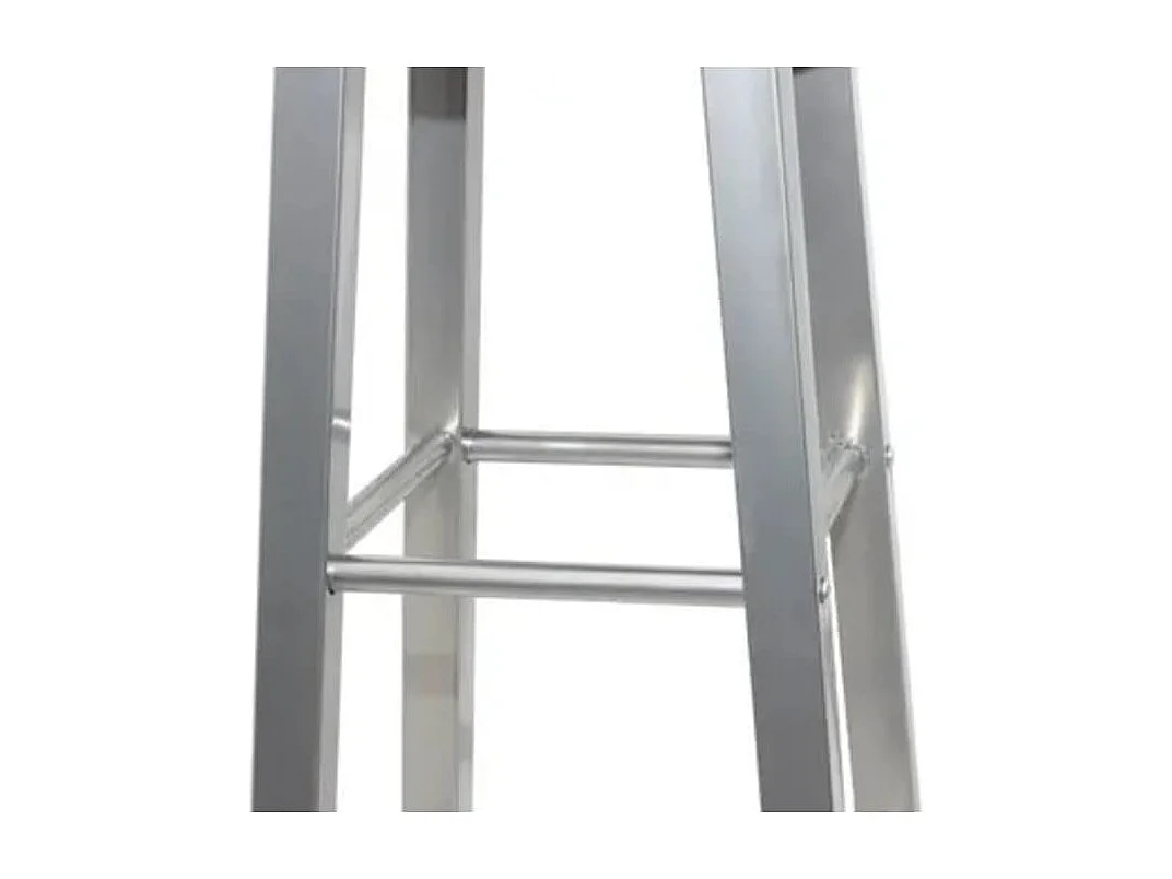 Barkrukken 2 st metaal met MDF zitting