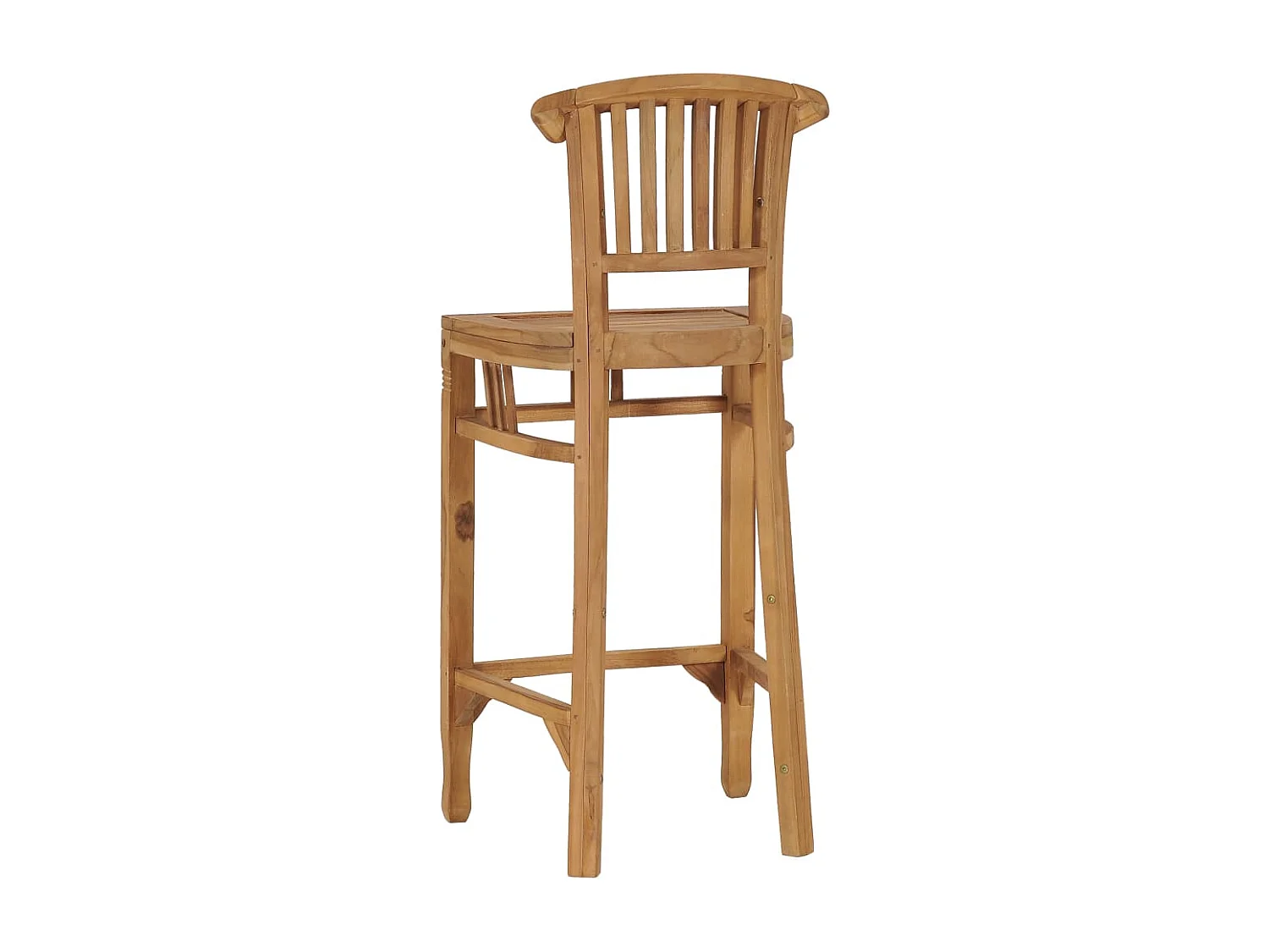 Barkruk massief teakhout