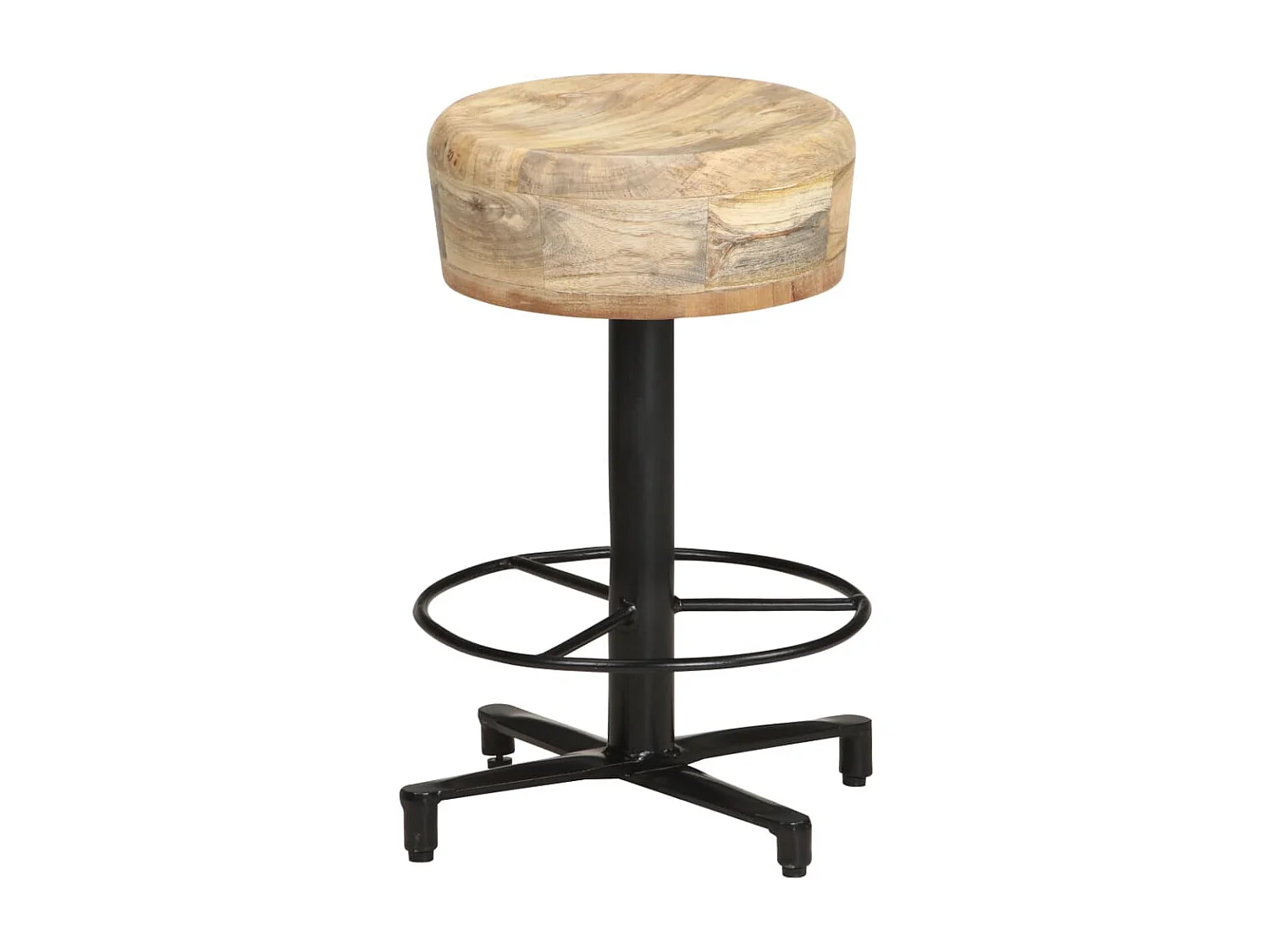 Sgabelli da Bar 2 pz 52 cm in Legno Massello di Mango
