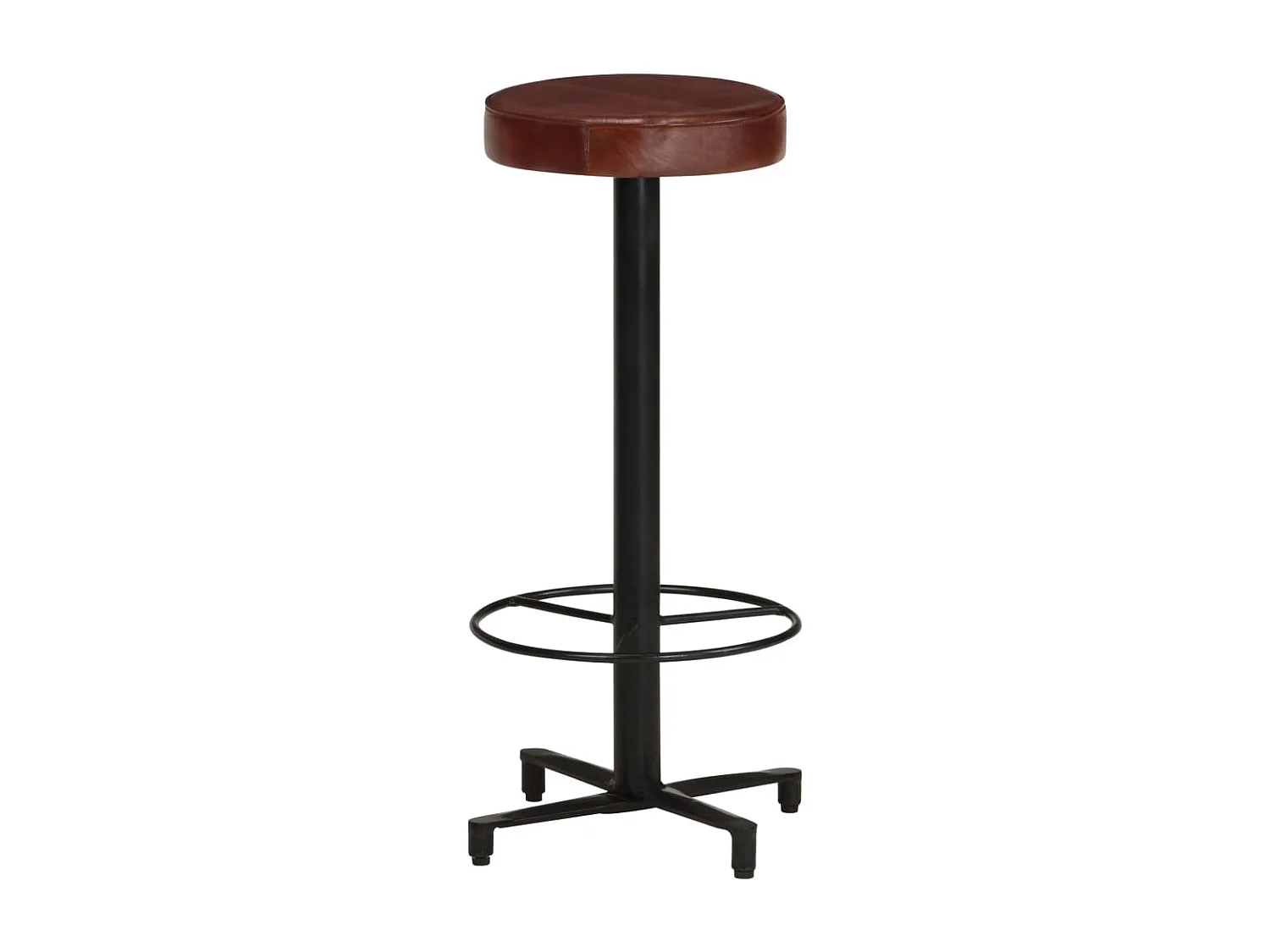 Tabourets de bar lot de 2 76 cm cuir véritable