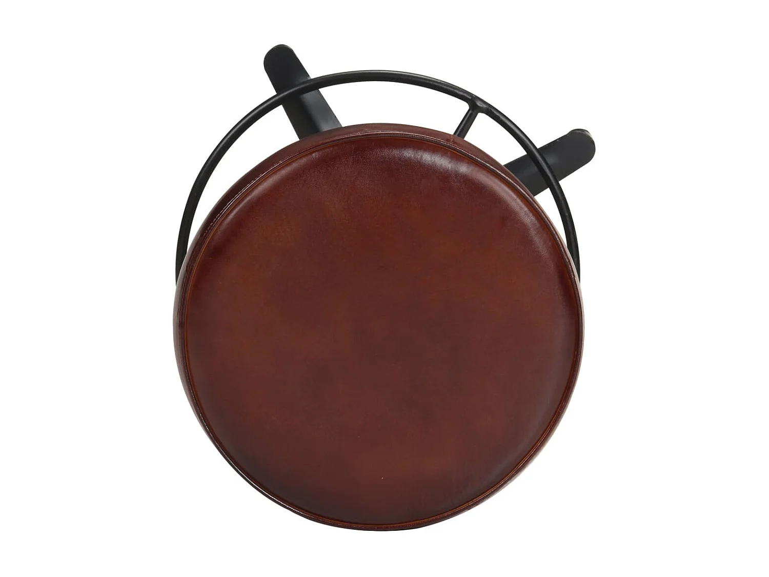 Tabourets de bar lot de 2 76 cm cuir véritable