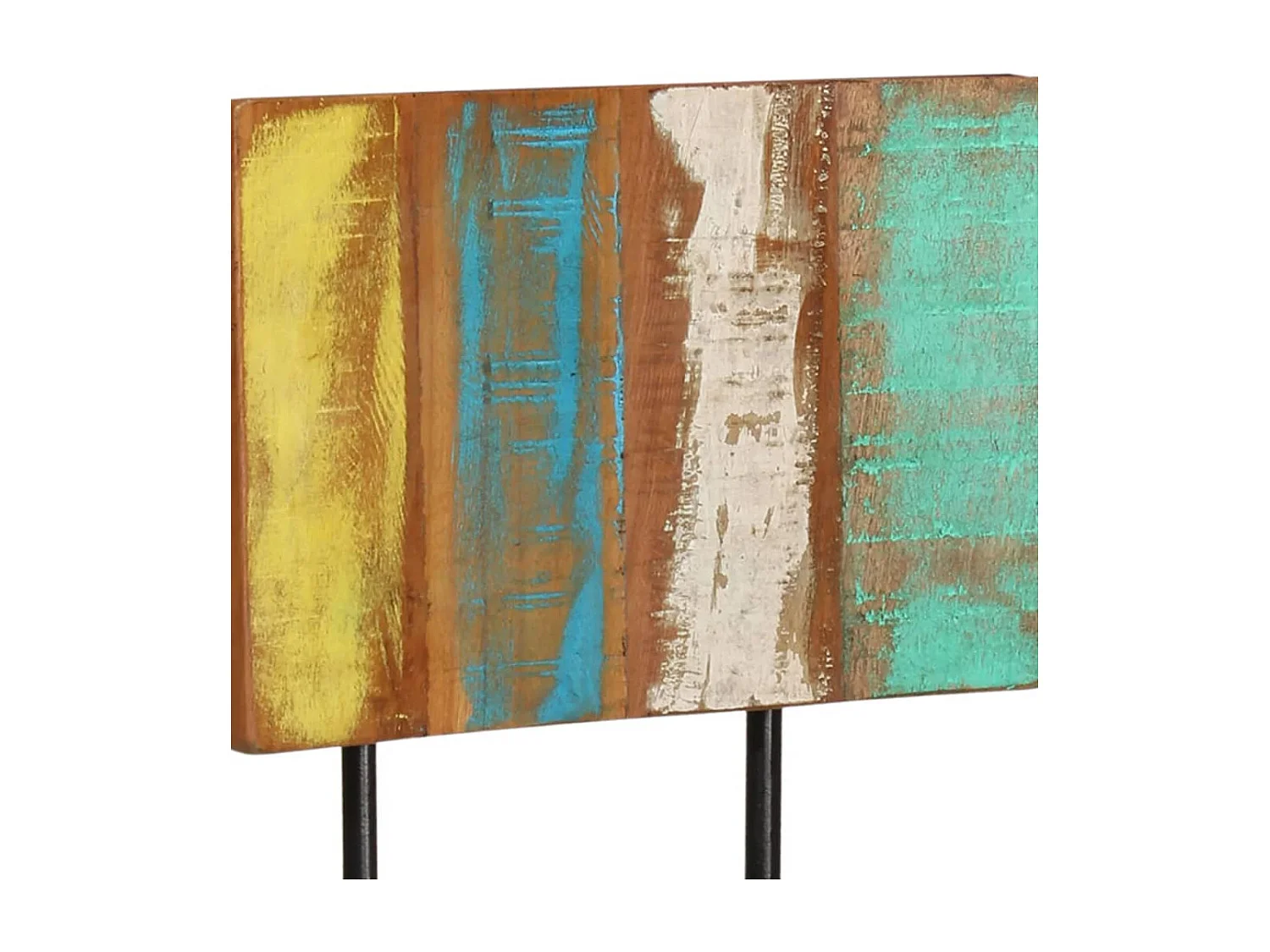 Tabourets de bar lot de 2 bois de récupération massif