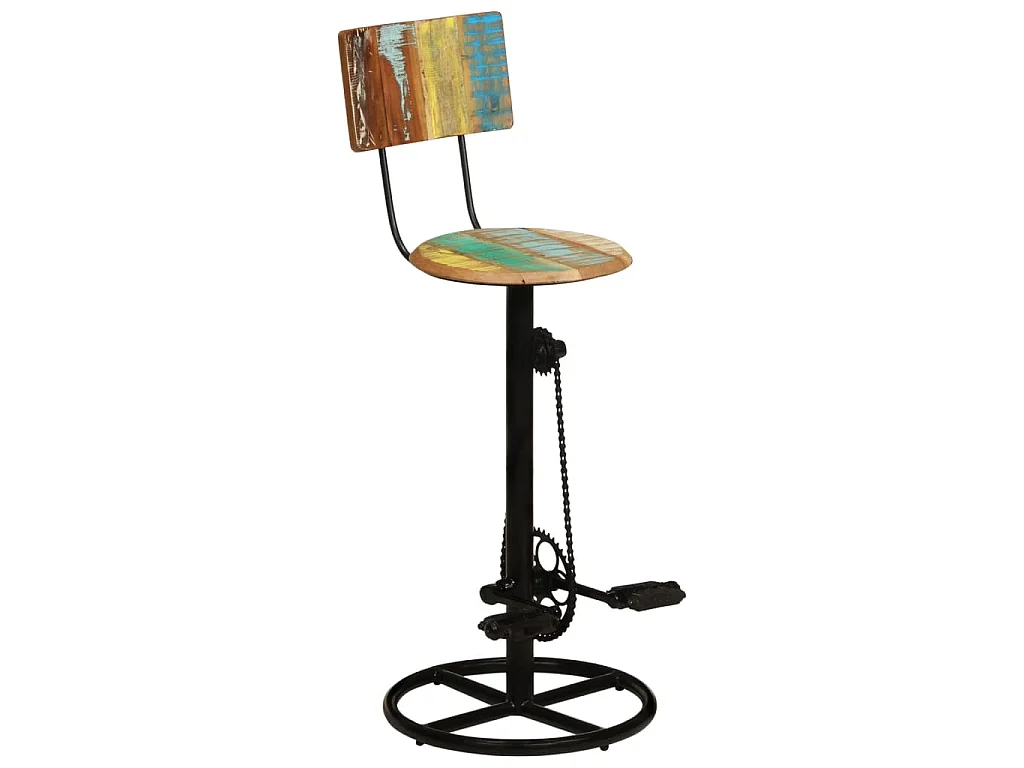 Barhocker 2 Stk. Altholz Massiv