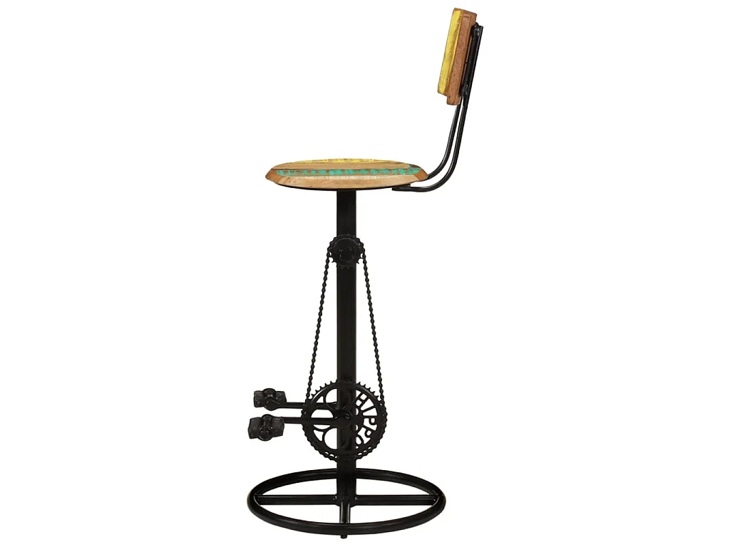 Barhocker 2 Stk. Altholz Massiv