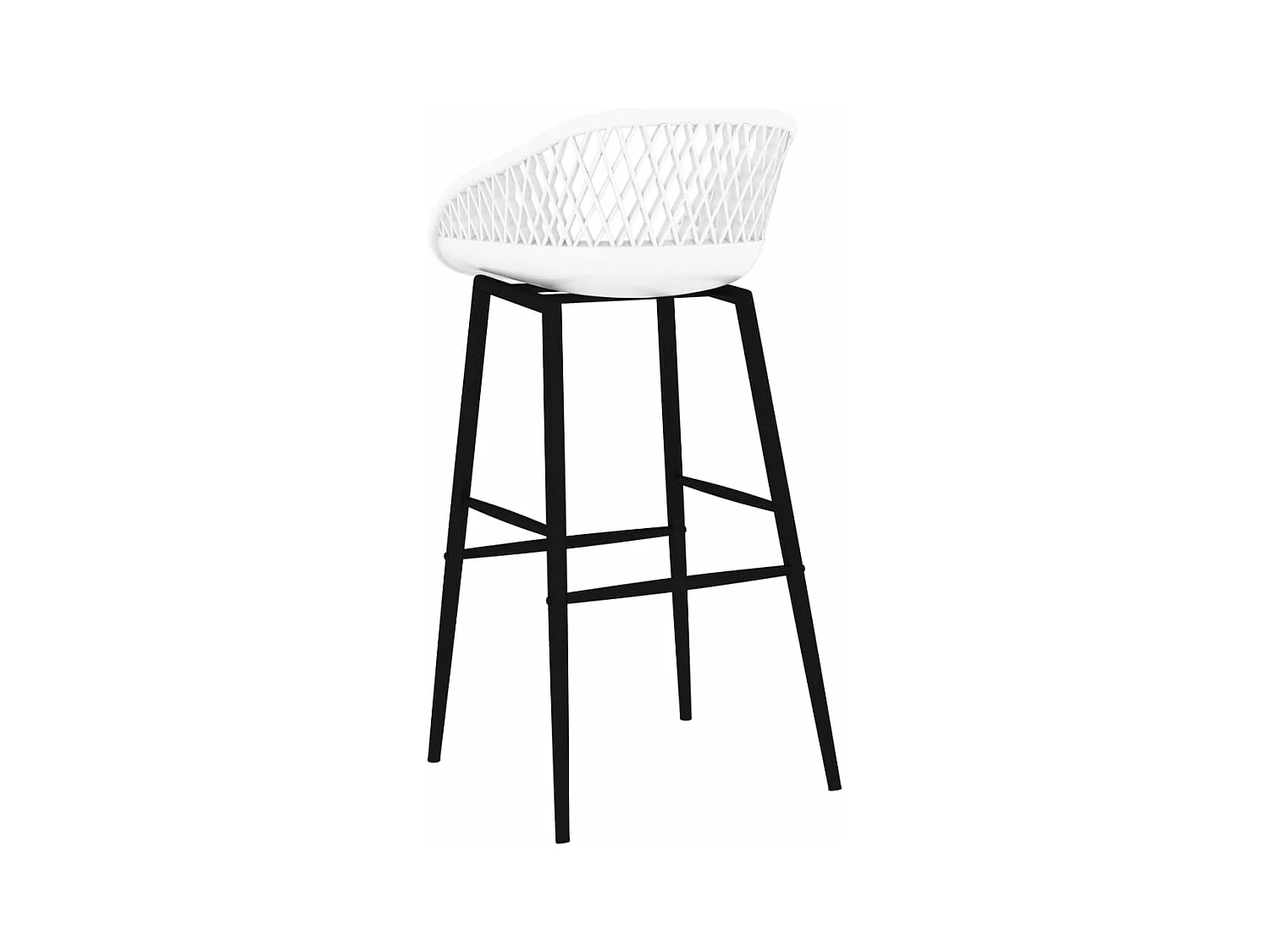 Barhocker 4 Stk. Weiß