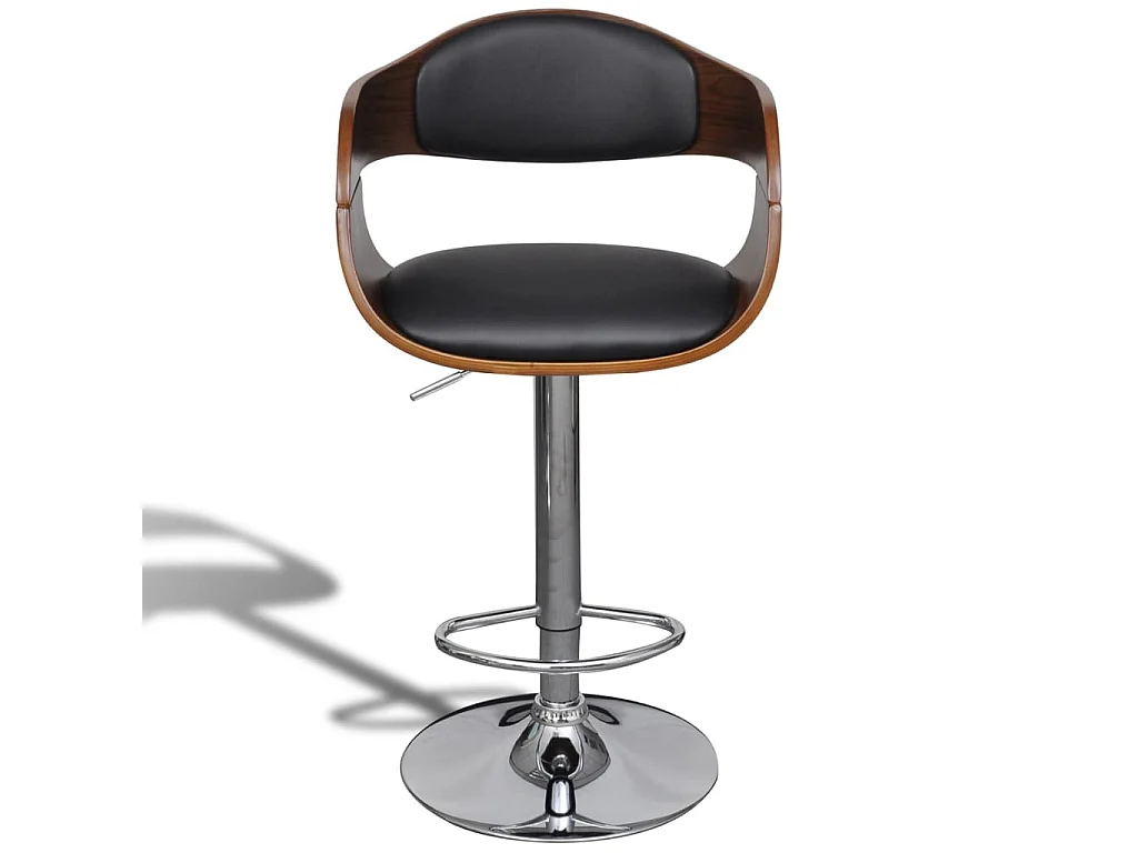 Barhocker Bugholz und Kunstleder