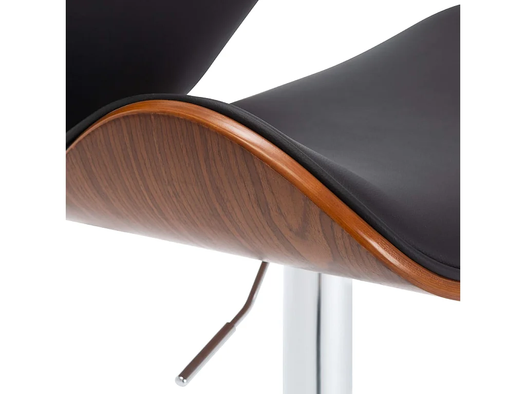 Barhocker Schwarz Kunstleder