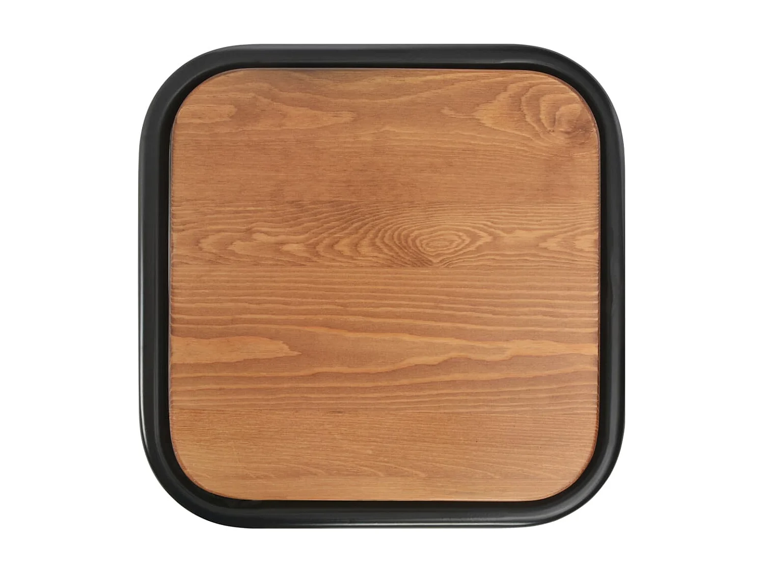 Tabourets de bar lot de 6 noir pinède solide et acier