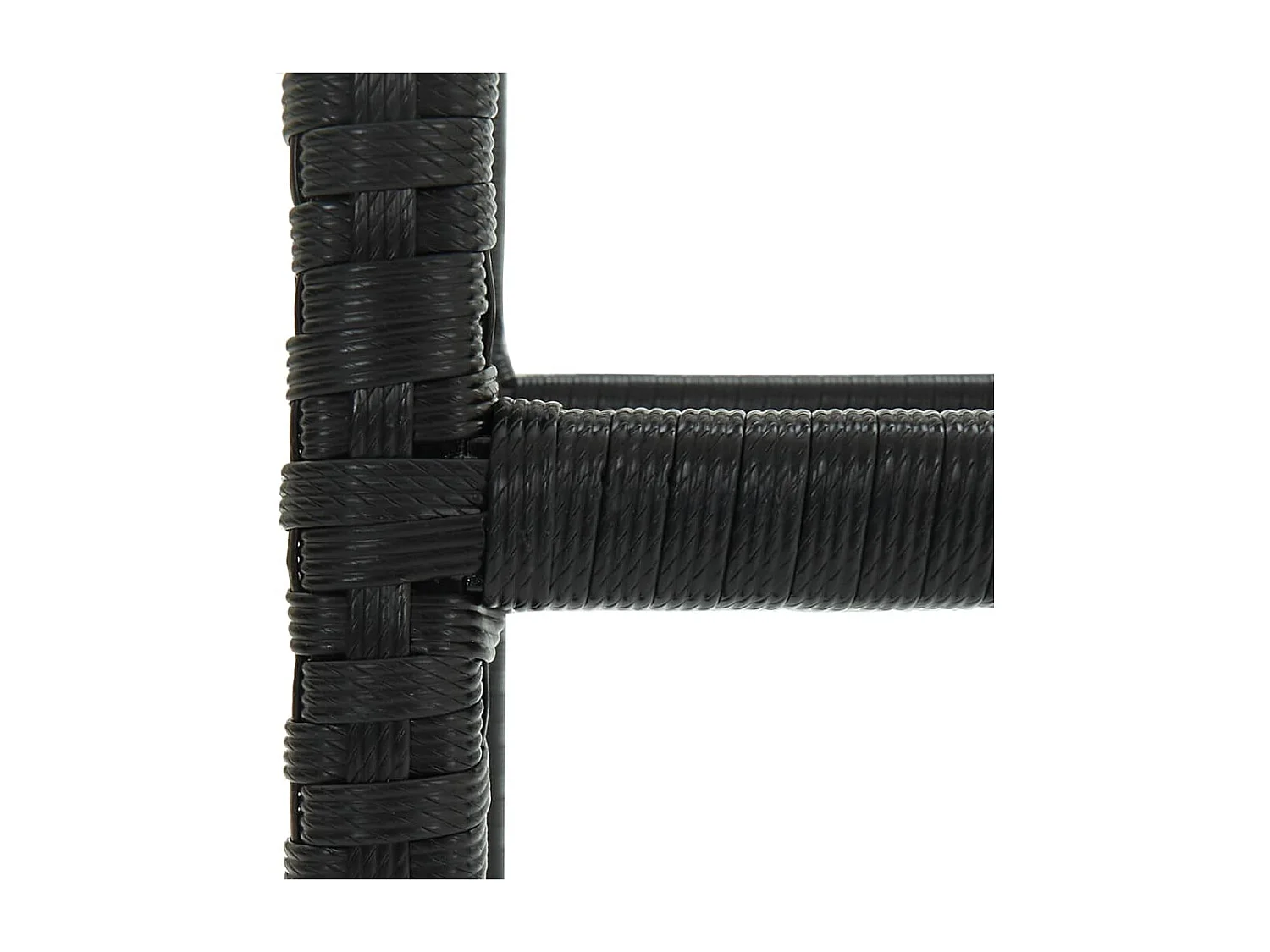 Barhocker mit Kissen 6 Stk. Schwarz Poly Rattan