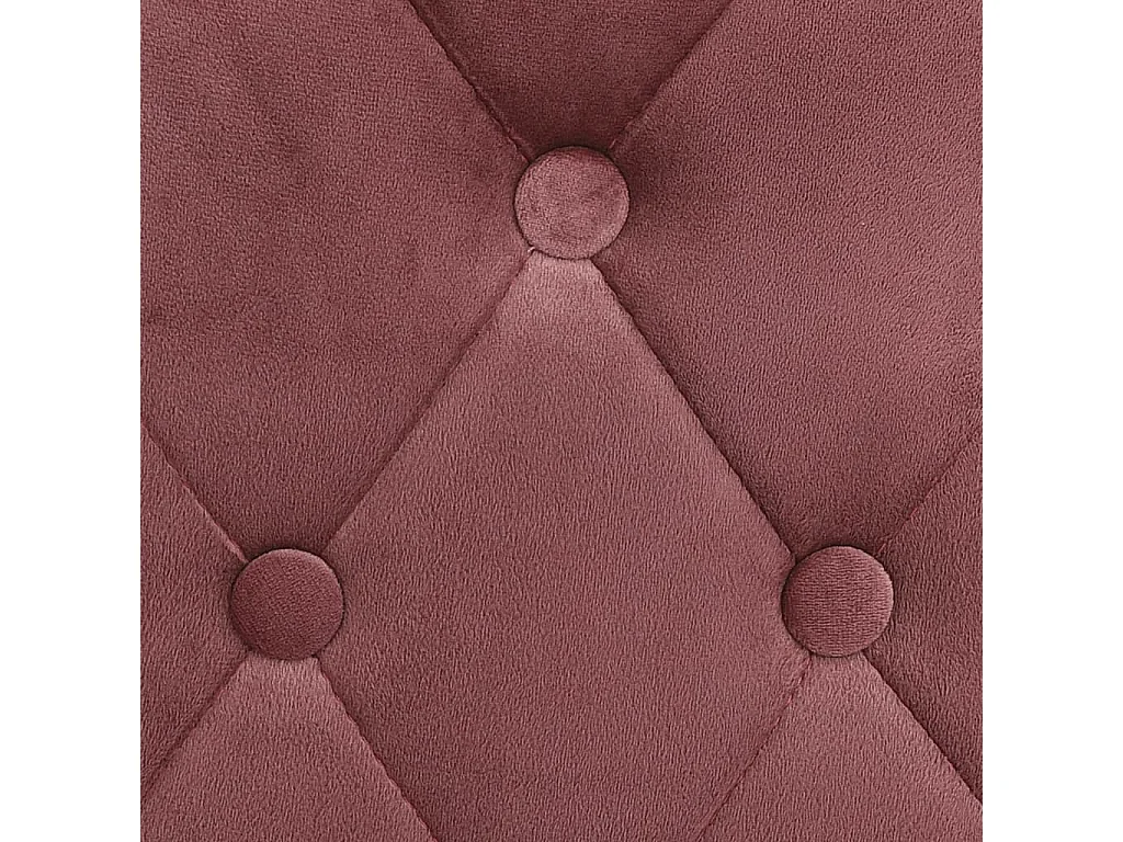 Tabourets de bar lot de 2 rose velours