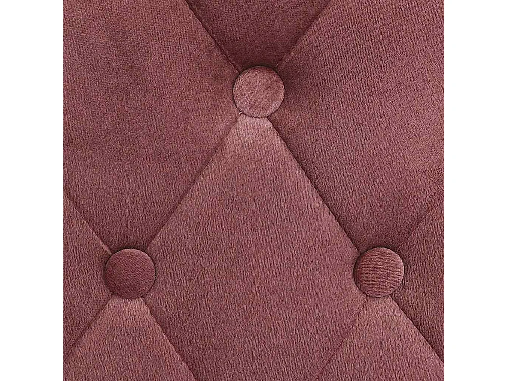 Tabourets de bar lot de 2 rose velours