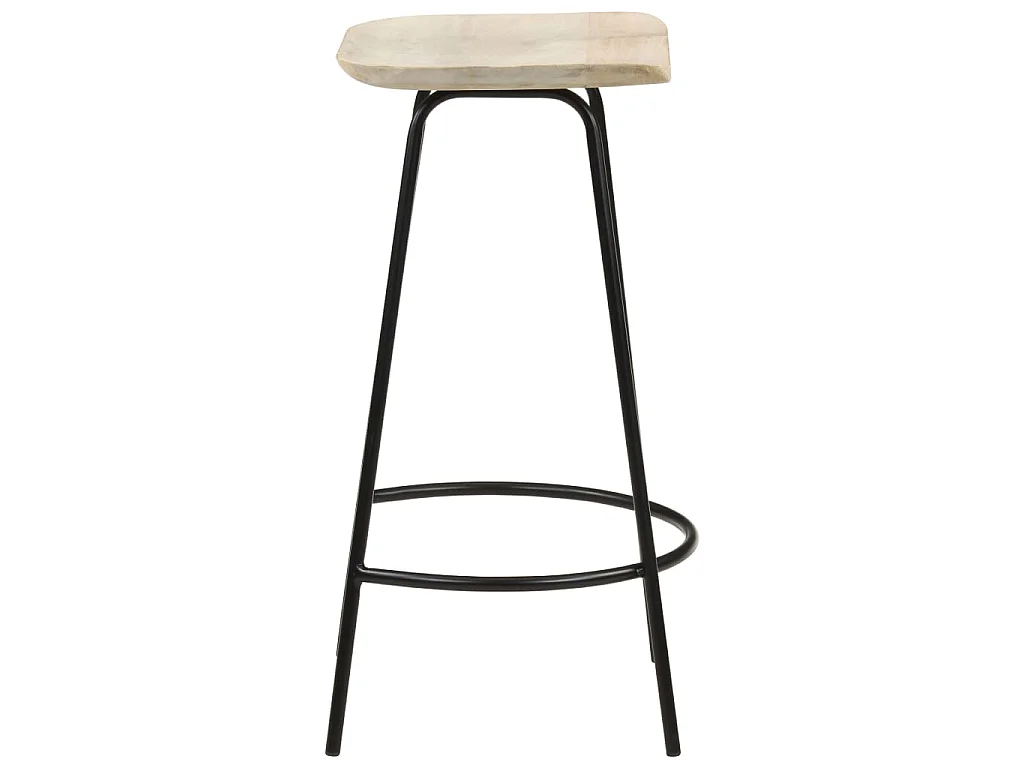 Taburetes de cocina 4 unidades madera maciza de mango