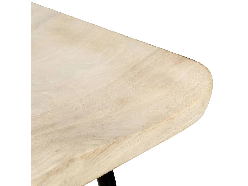 Taburetes de cocina 4 unidades madera maciza de mango