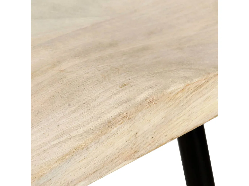 Taburetes de cocina 4 unidades madera maciza de mango