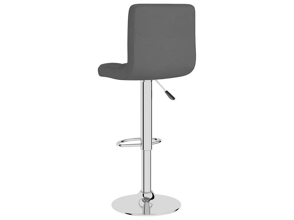 Barkrukken 2 st stof donkergrijs