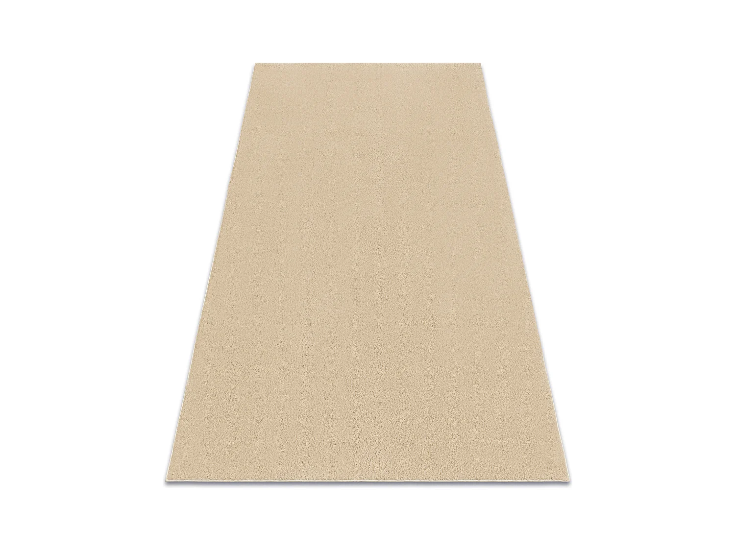 Tappeto da lavaggio moderno LINDO beige, antiscivolo, a pelo lungo 120x170 cm