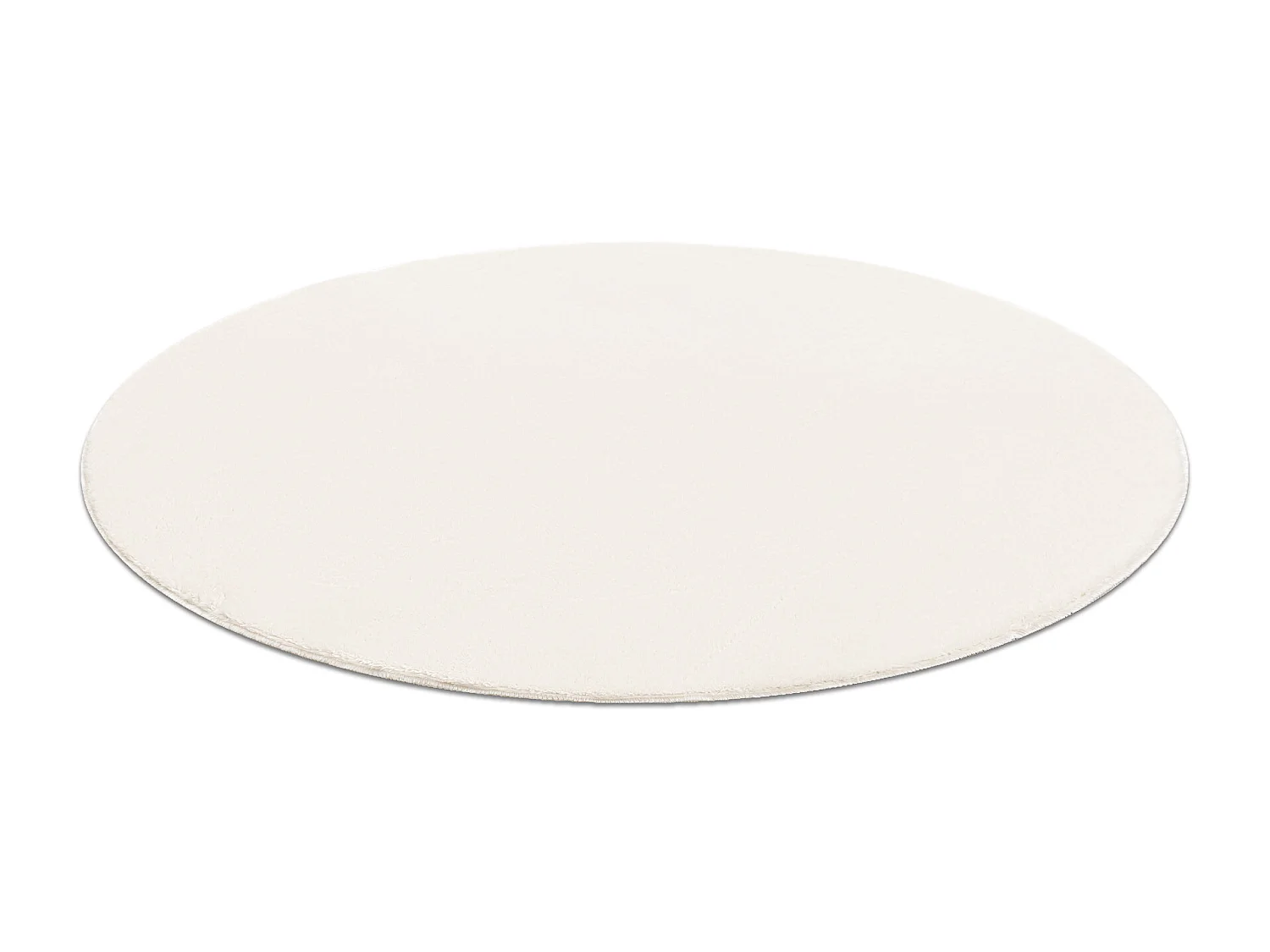 Dywan LINDO koło krem do prania, antypoślizgowy, Shaggy cercle 150 cm
