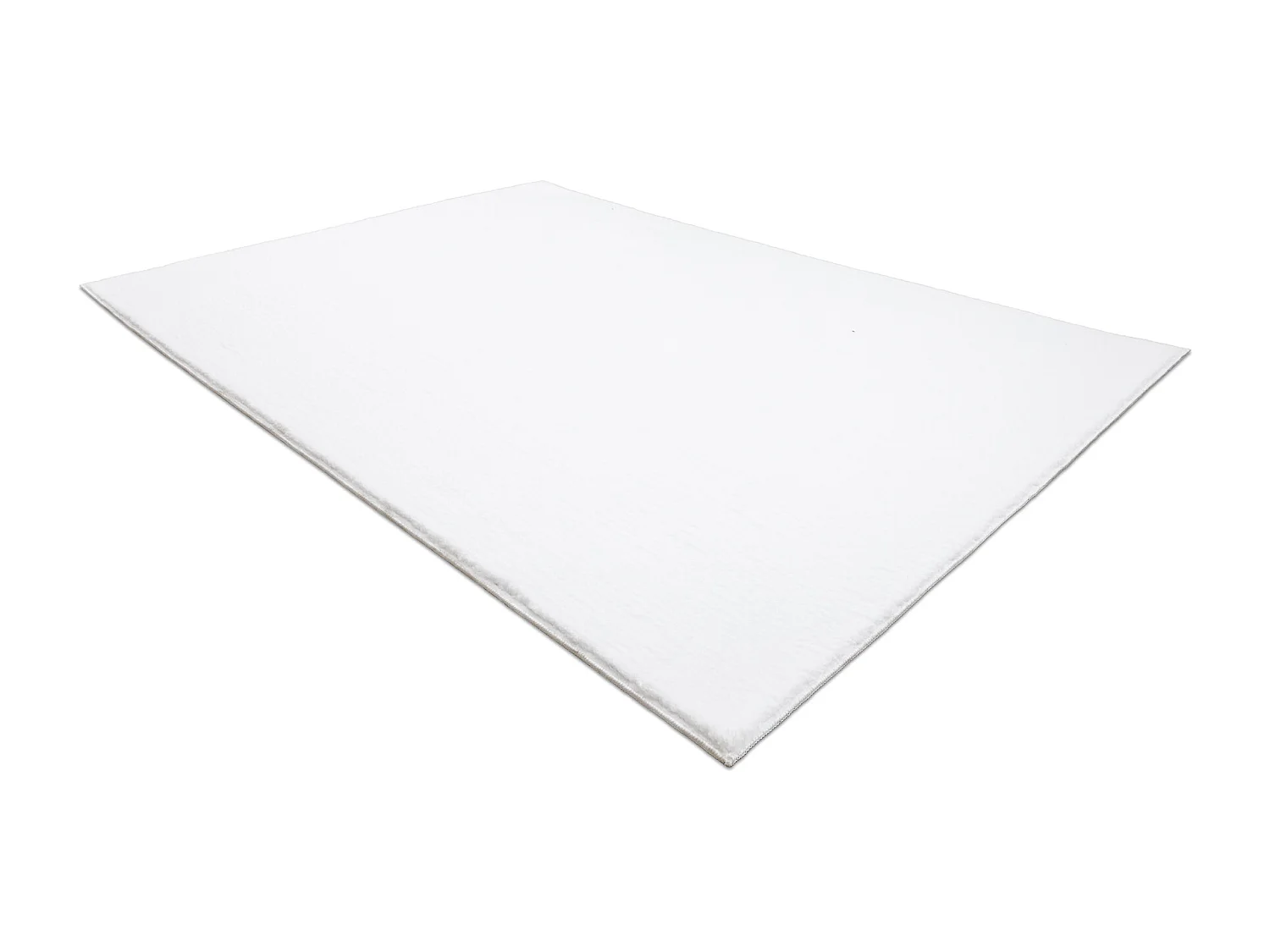 Tapis de lavage moderne LINDO blanc, antidérapant, shaggy 140x190 cm