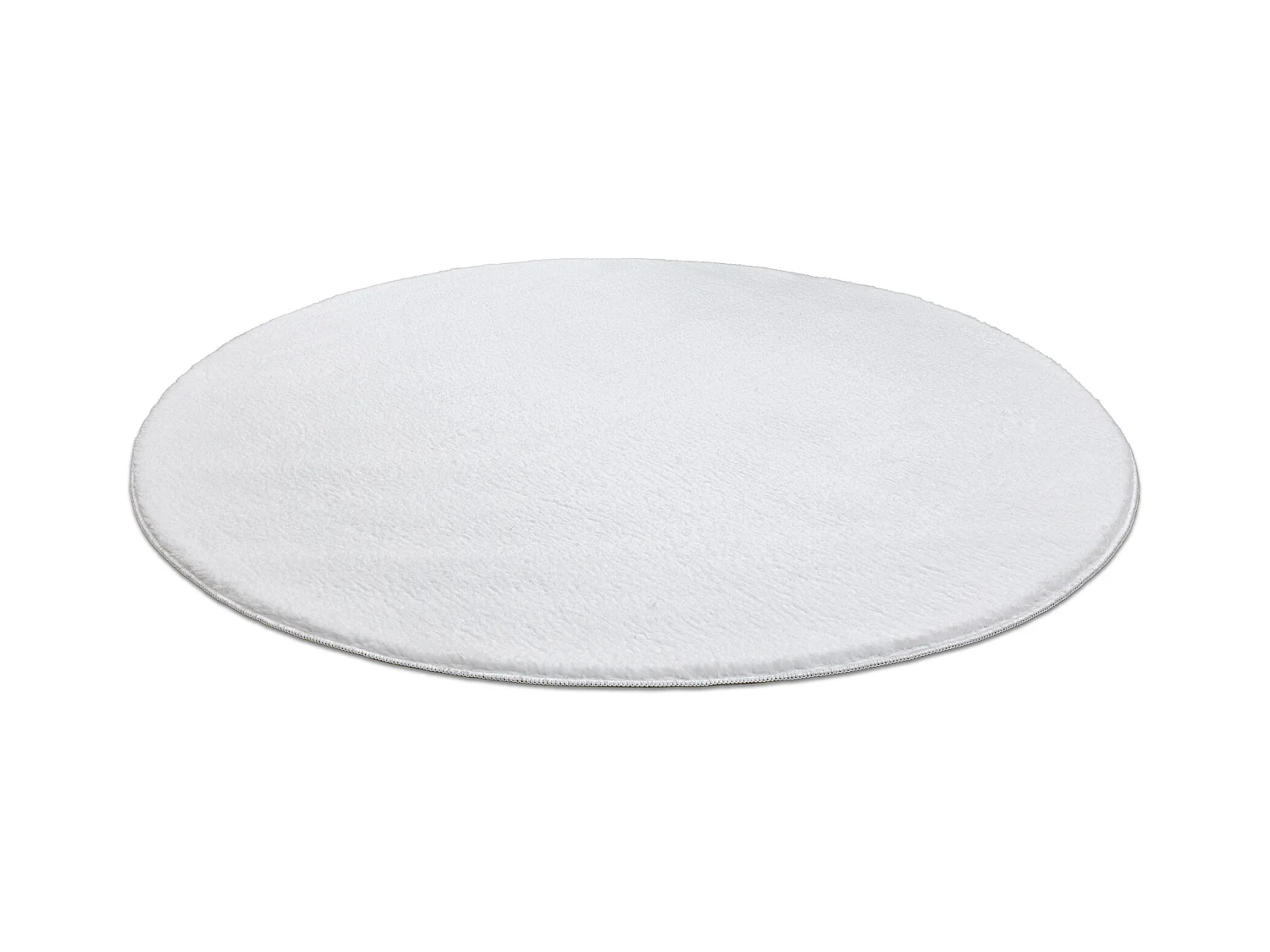 Modern was tapijt LINDO cirkel wit, antislip, shaggy cercle 100 cm