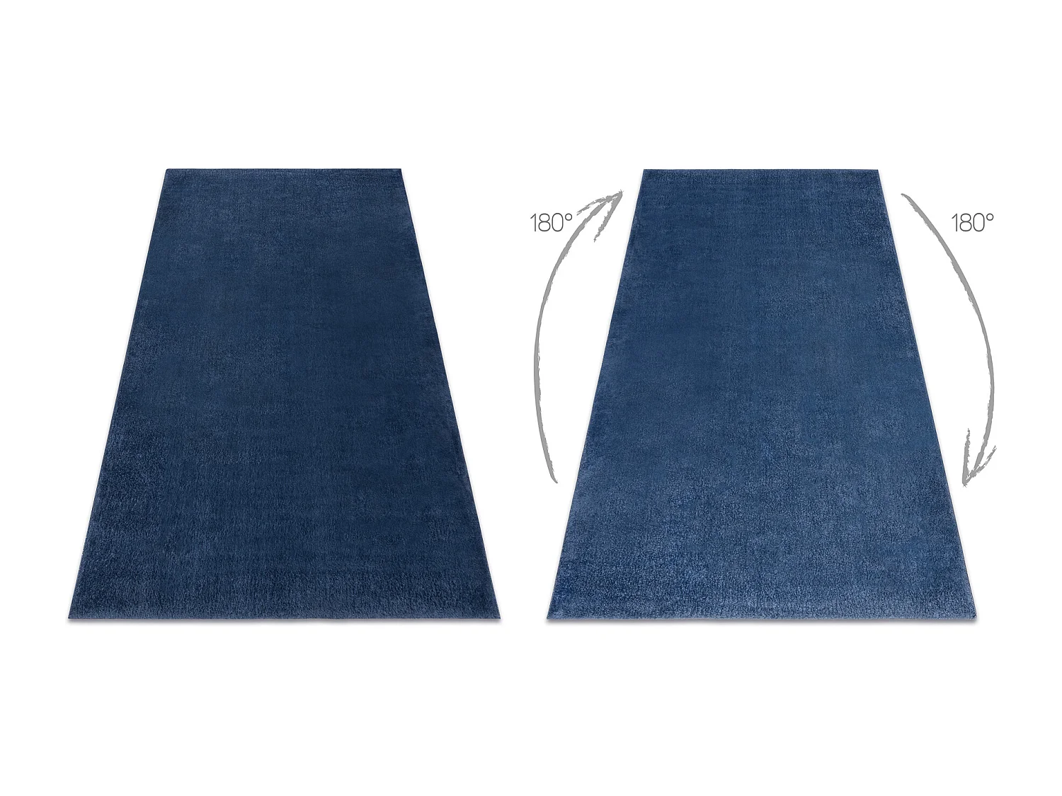 Modern was tapijt LINDO donkerblauw, antislip, shaggy 120x170 cm