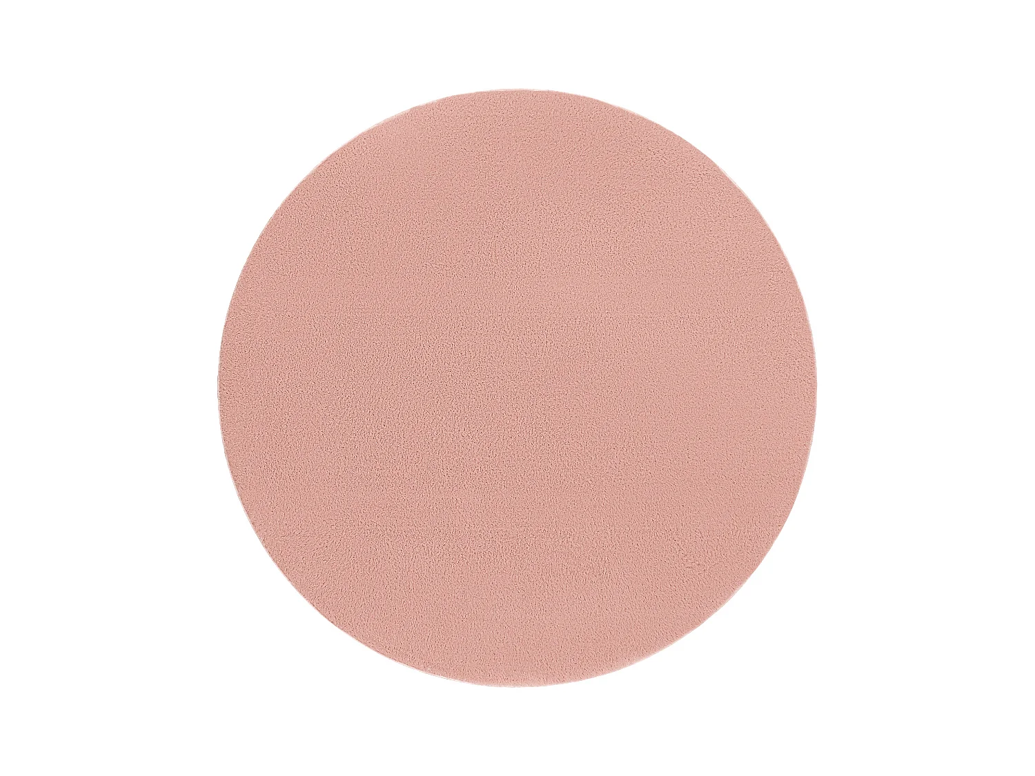 Alfombra de lavado moderna LINDO circulo rosa, antideslizante, peluda cercle 80 cm