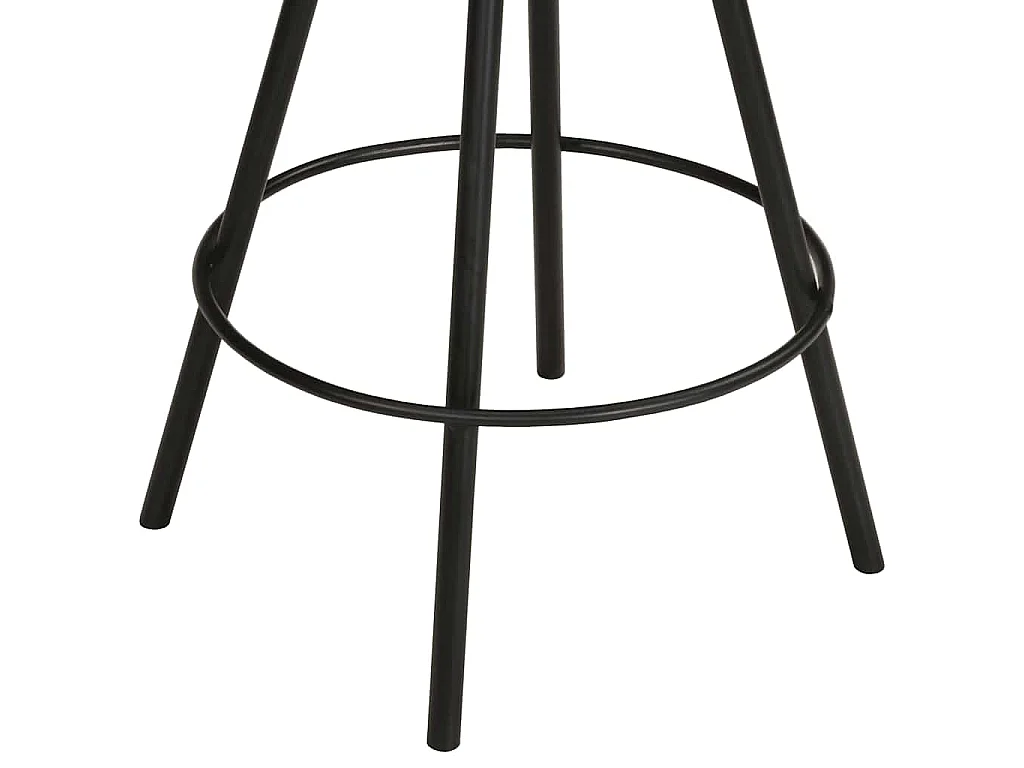 Tabourets de bar lot de 4 cuir véritable