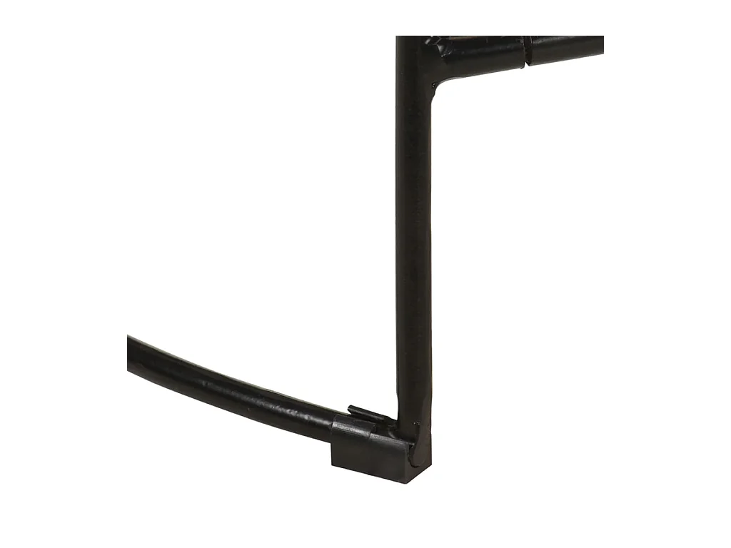 Tabourets de bar Gavin lot de 2 50x40x78cm bois massif manguier