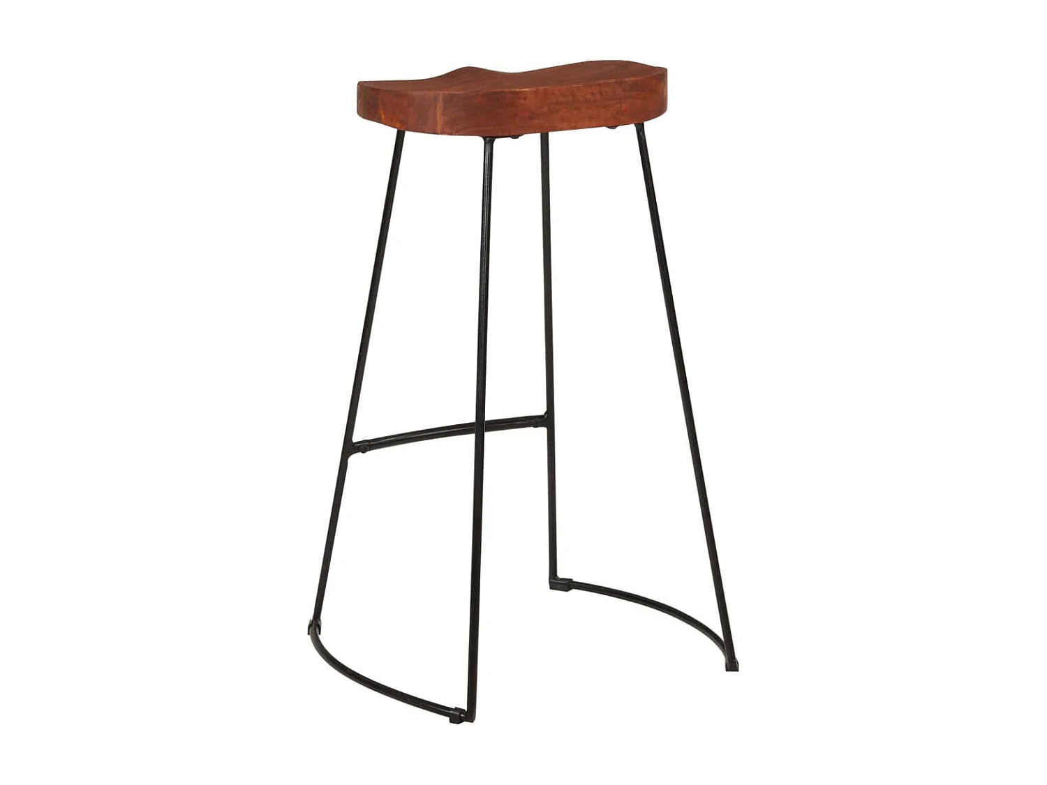 Gavin Barhocker 2 Stk. 50x40x78 cm Massivholz Mango