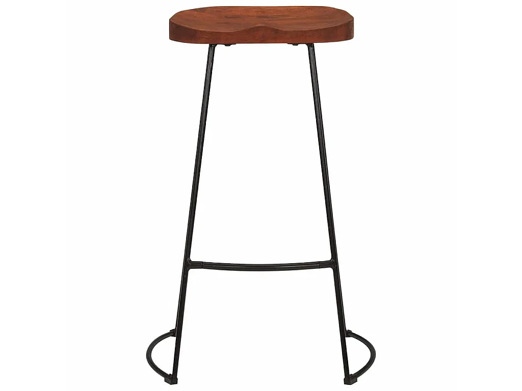 Sgabelli da Bar Gavin 2 pz 50x40x78 cm Legno Massello di Mango