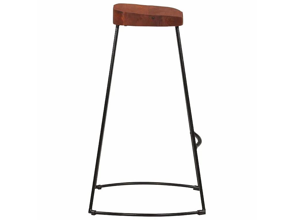 Sgabelli da Bar Gavin 2 pz 50x40x78 cm Legno Massello di Mango
