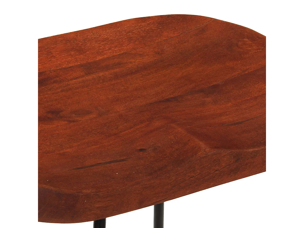 Sgabelli da Bar Gavin 2 pz 50x40x78 cm Legno Massello di Mango