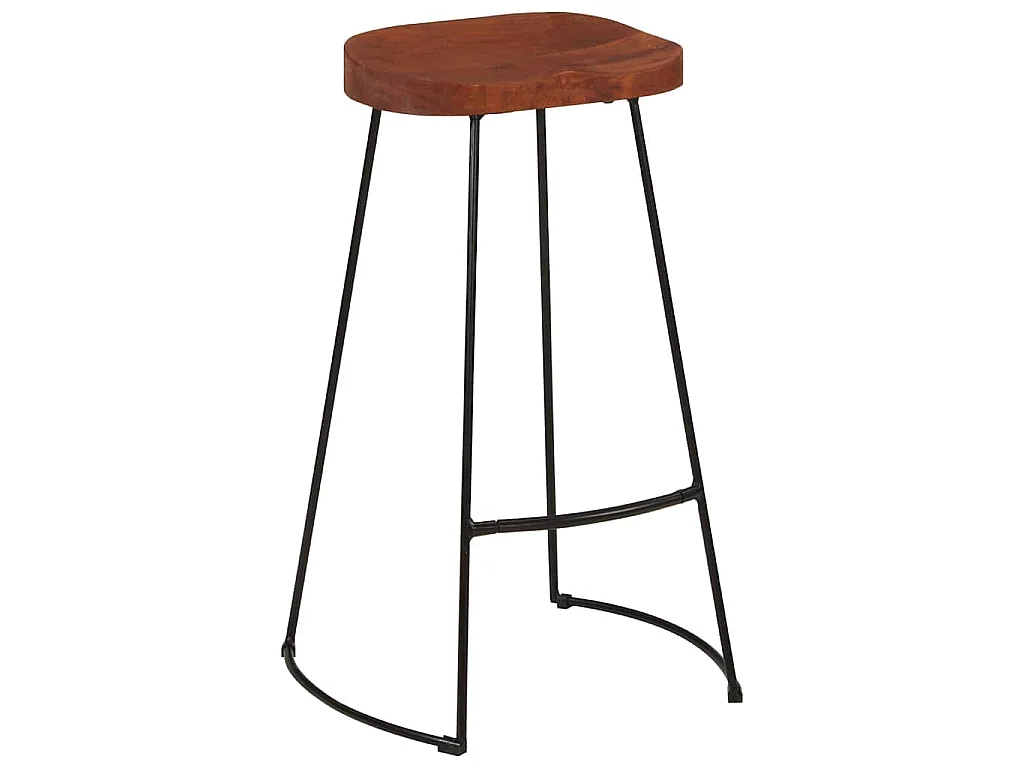 Sgabelli da Bar Gavin 2 pz 50x40x78 cm Legno Massello di Mango