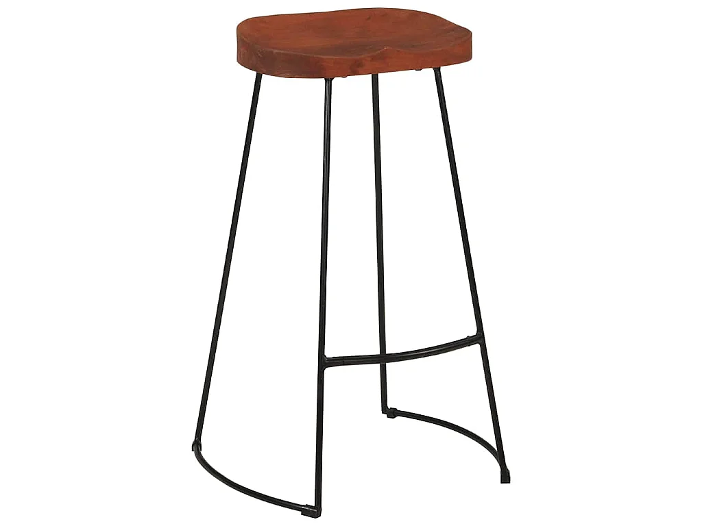 Barkrukken 2 st Gavin 50x40x78 cm massief mangohout