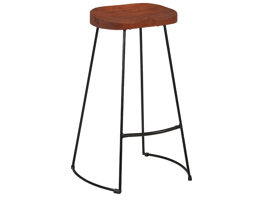 Barkrukken 2 st Gavin 50x40x78 cm massief mangohout