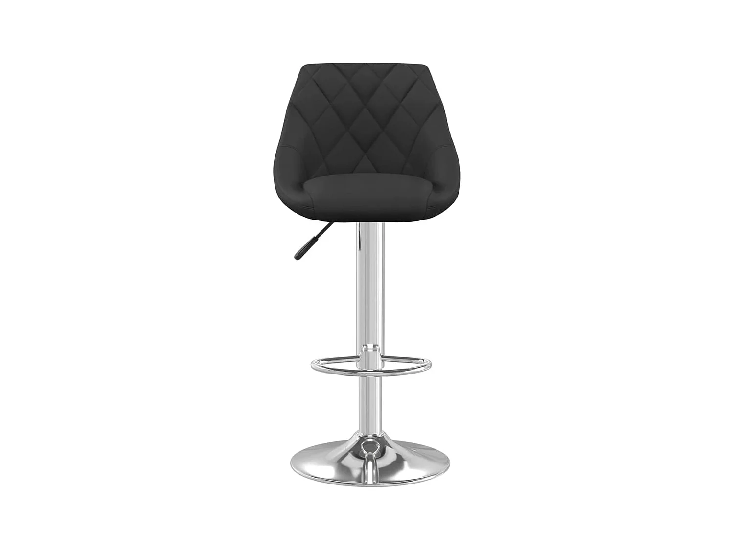 Tabourets de bar lot de 2 noir velours