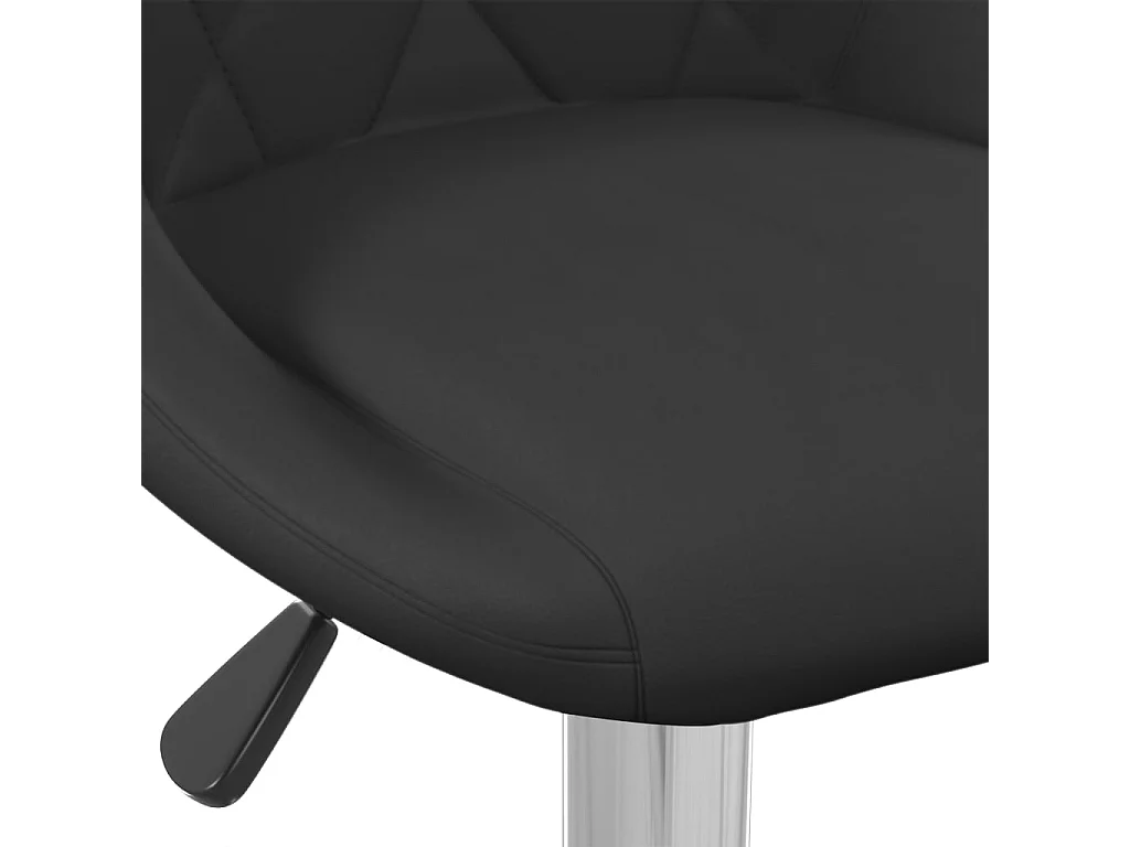 Tabourets de bar lot de 2 noir velours