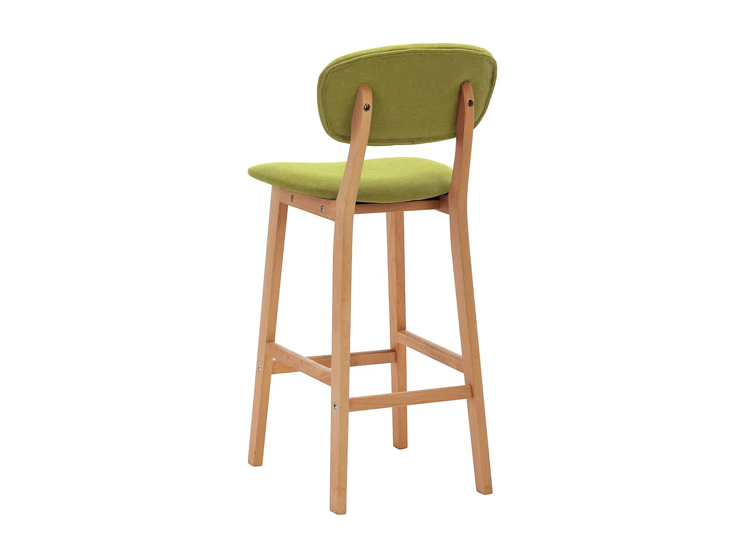 Tabourets de bar lot de 2 vert tissu