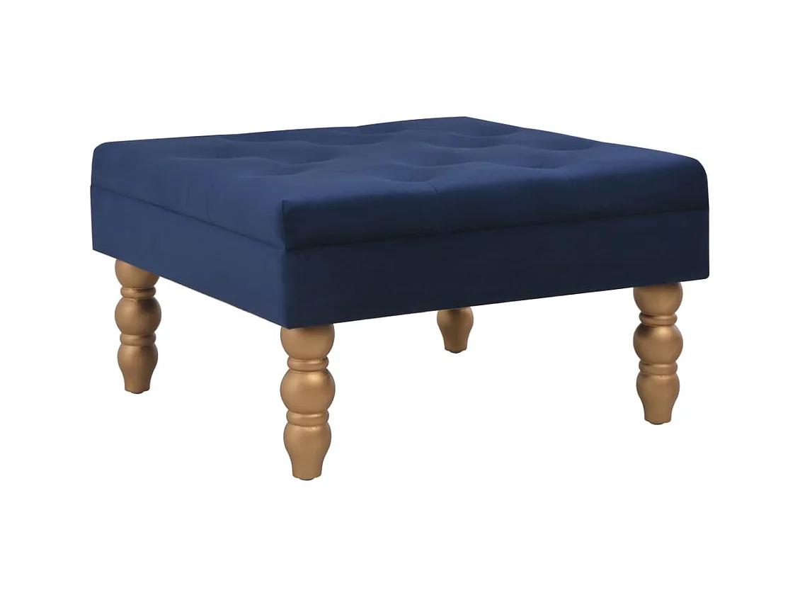 Tabouret Bleu marine 60x60x36 cm Velours